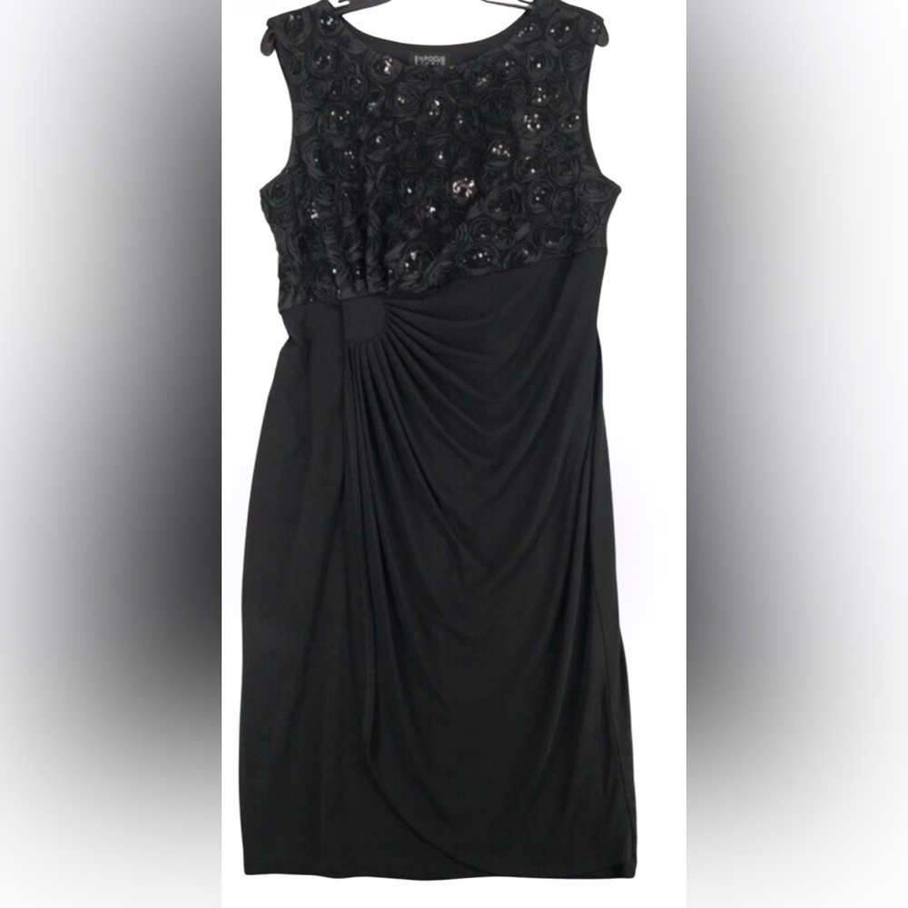 En focus studio black knot side cocktail dress Sz 8